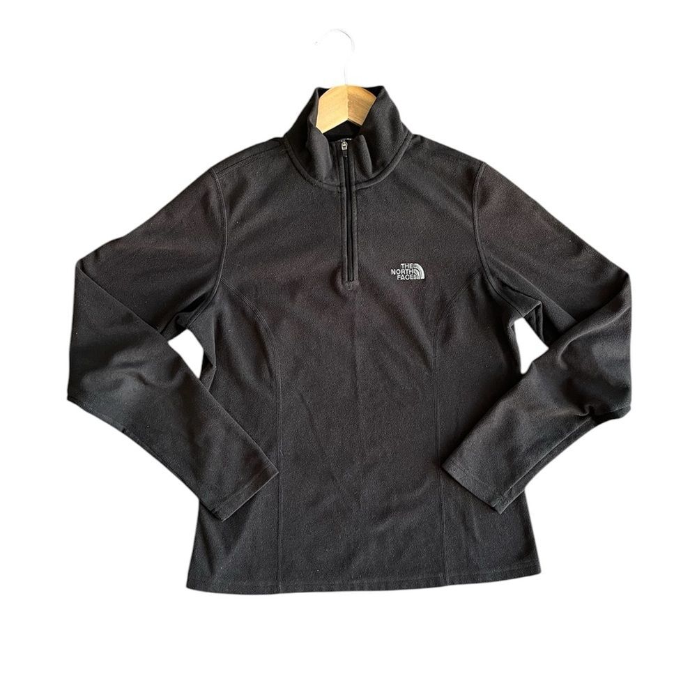 The North Face TKA 100 Glacier Fleece Women’s Small Black Quarter Zip Winter
